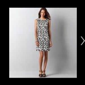 Loft linen Ikat shift dress